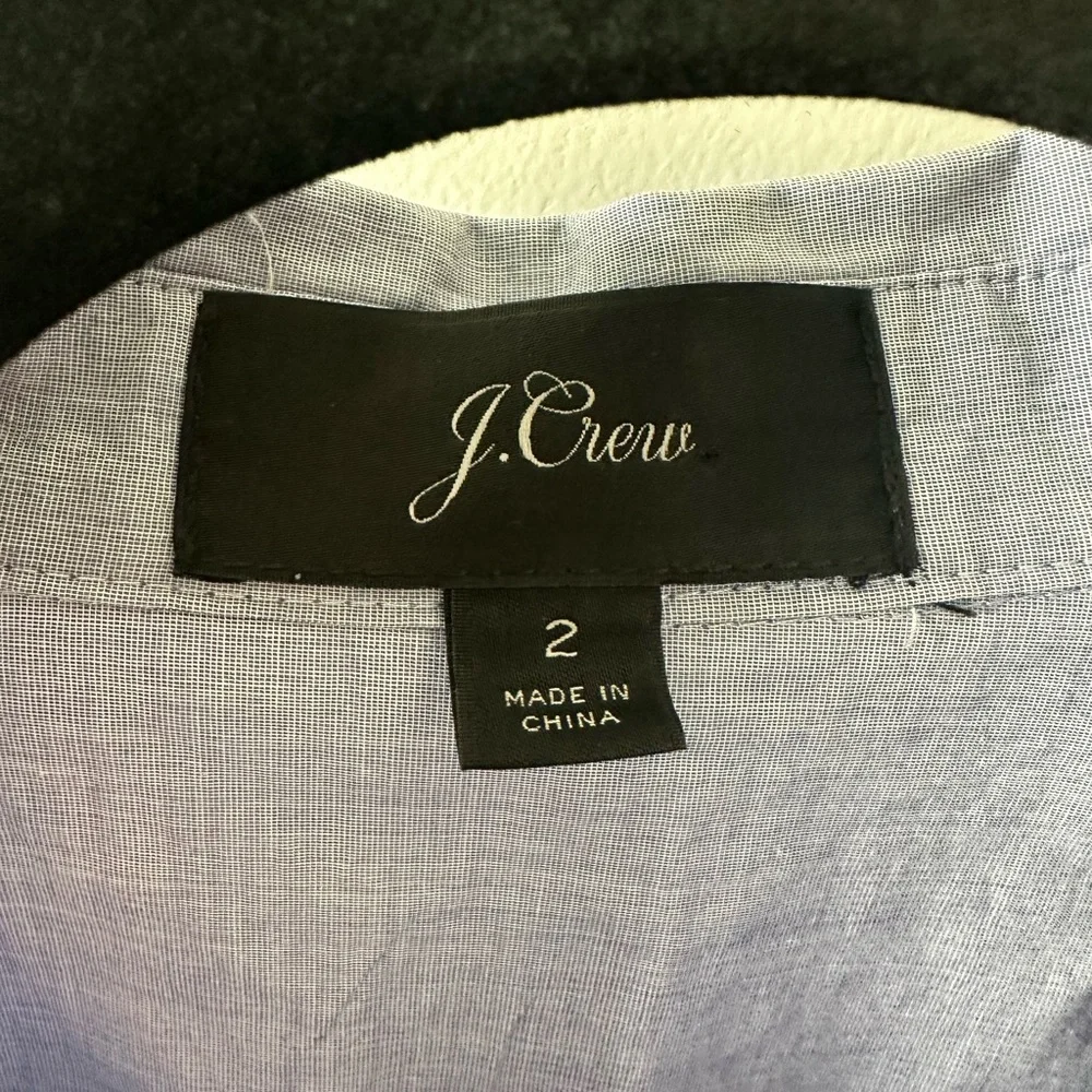 J. Crew Tie-Waist Shirtdress in End-on-End Cotton - Picture 3 of 6